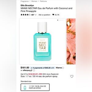 ELLIS BROOKLYN MIAMI NECTAR Eau de Parfum with Coconut and Pink Pineapple